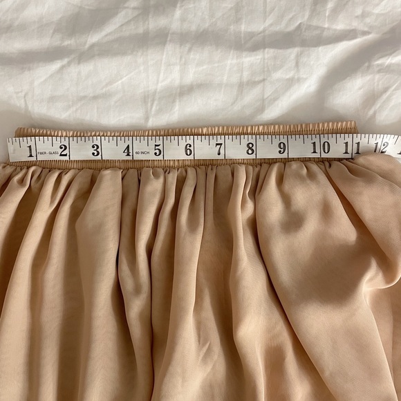 Nude/Blush chiffon maxi skirt - Picture 7 of 7
